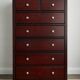 Macy's Murray dark brown wooden chest of drawers