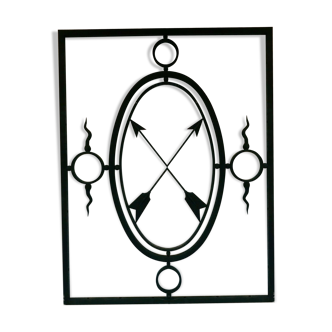 Forged iron door impost 20th century decoration element