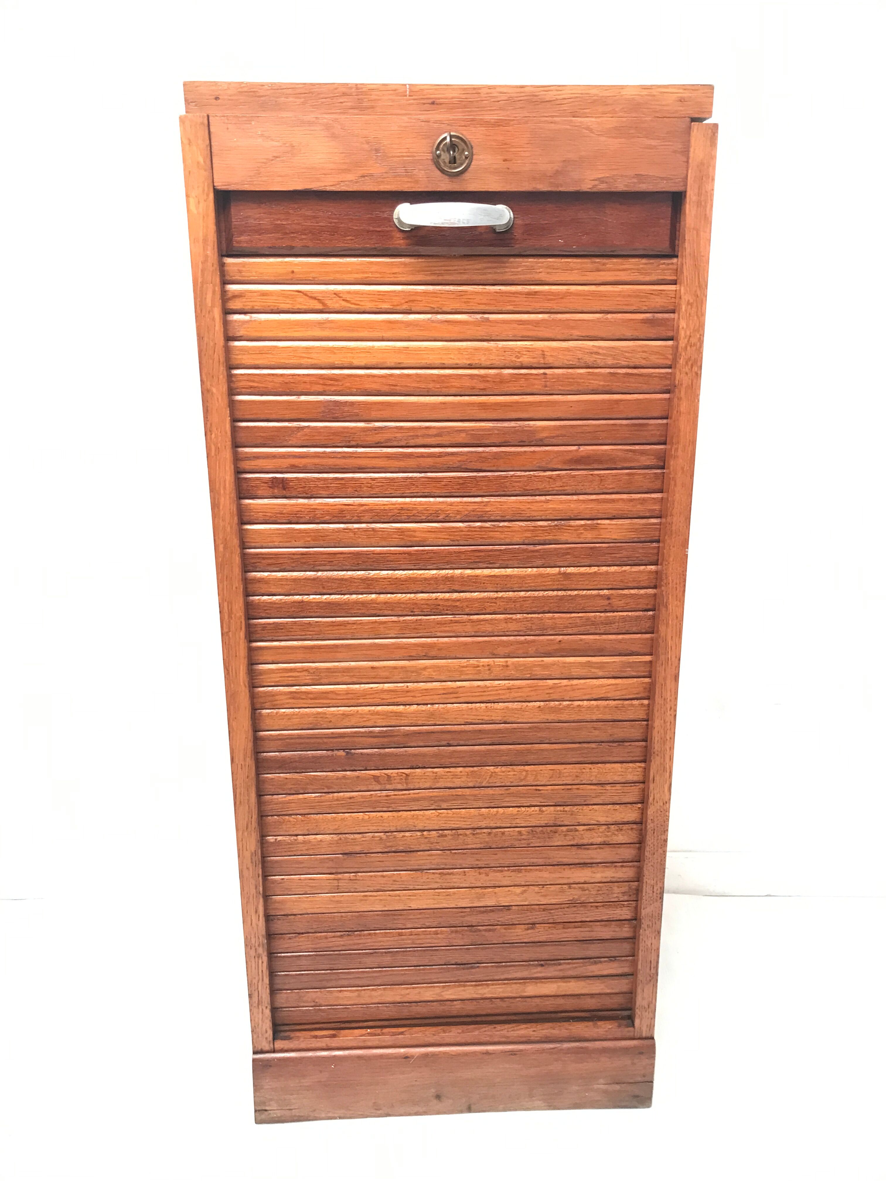 Meuble classeur à rideaux année 50-60