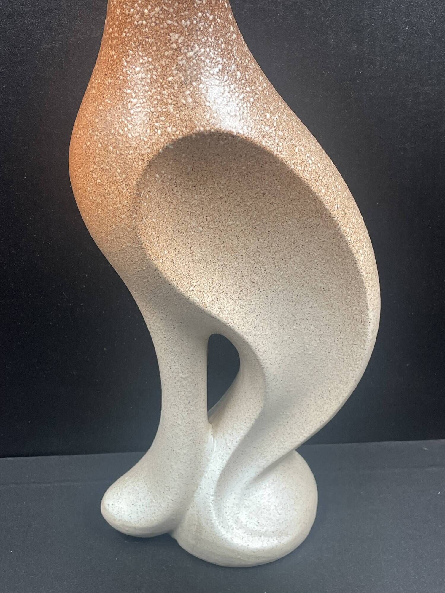 Contemporary ceramic vase poterie du breuil signed bruno h 50 cm circa 1960