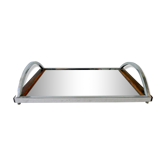 Modernist Art Deco Plateau, Mirror and Rosewood, 1930s