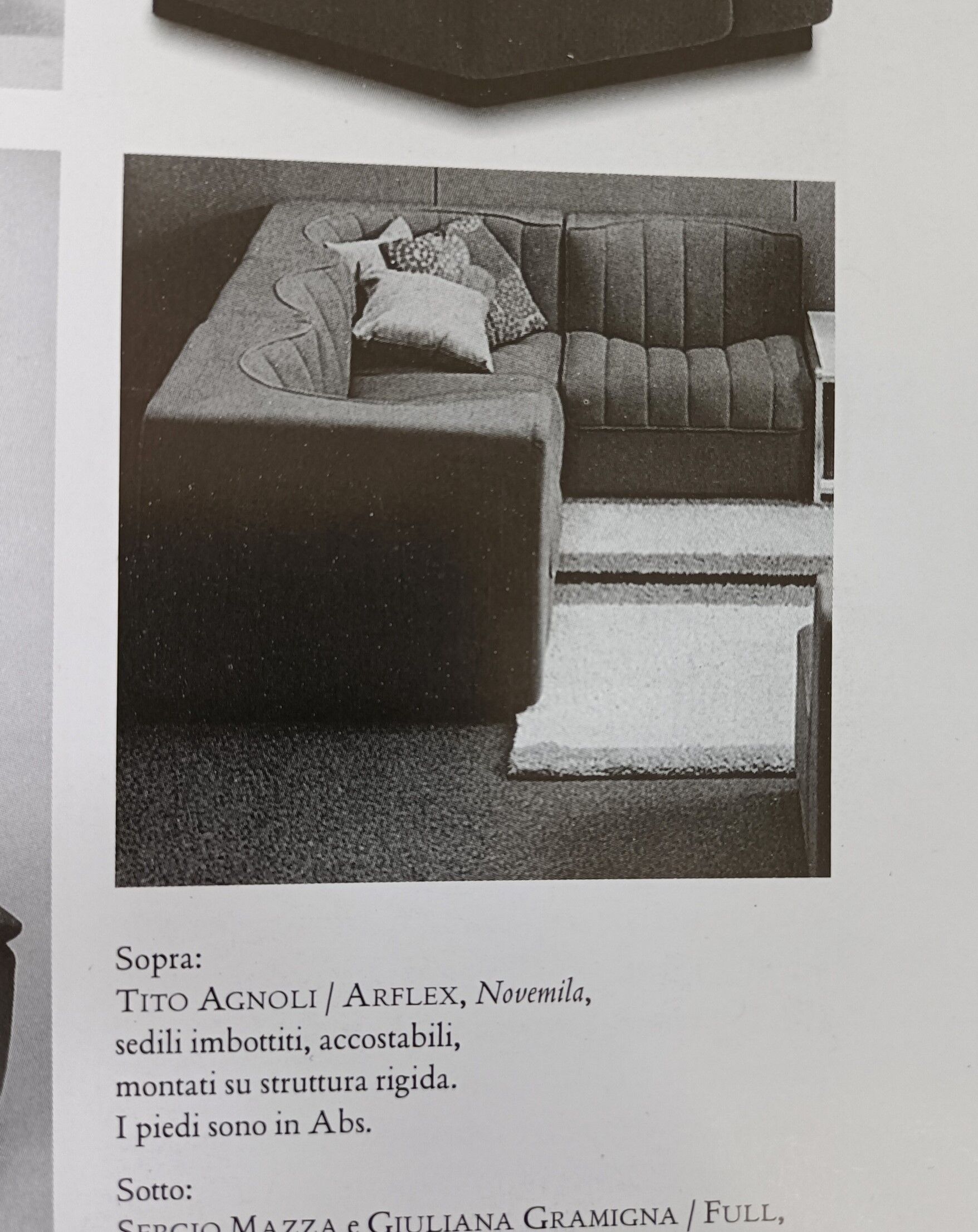 Canapé modulaire 9000 design Tito Agnoli, Arflex 1970s