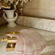 Applique coquille en verre poli vintage