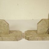 Pair of marble bookends