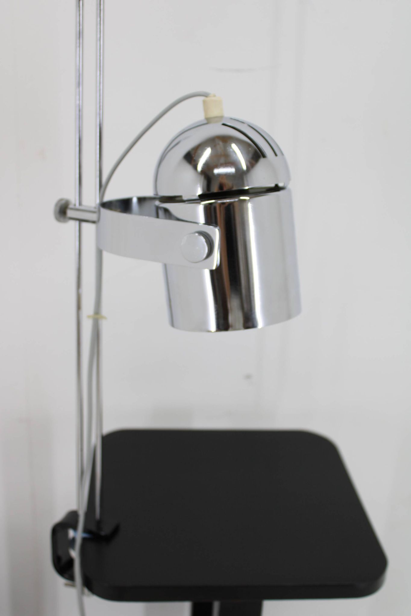 1970s Stanislav Indra Chrome Plated Table Lamp, Czechoslovakia