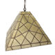 Chandelier in mother-of-pearl and brass