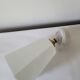 Art Deco wall lamp in opaline and porcelain