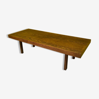Wengé Solid And Veneered Coffee Table From The 1960s
