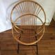 Fauteuil en rotin vintage