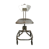 Chaise d'atelier Flambo M42 de Henri Lieber à roulettes