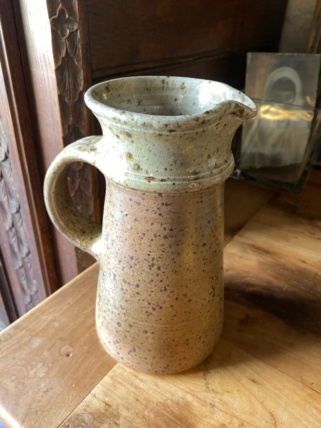 Jacques Villain stoneware pitcher