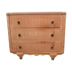 Commode vintage en bois en plaquage clair
