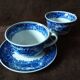 Set of 2 England cups and saucer
