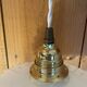 White opaline and gold metal pendant light