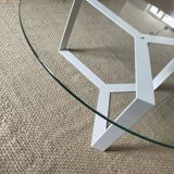 Glass coffee table from Alex de Rouvray