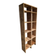 Vintage pine shelf with compartments, room divider, 1950s.