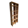 Vintage pine shelf with compartments, room divider, 1950s.