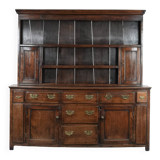 Large English antique oak kitchen cabinet / dresser from the 18th century