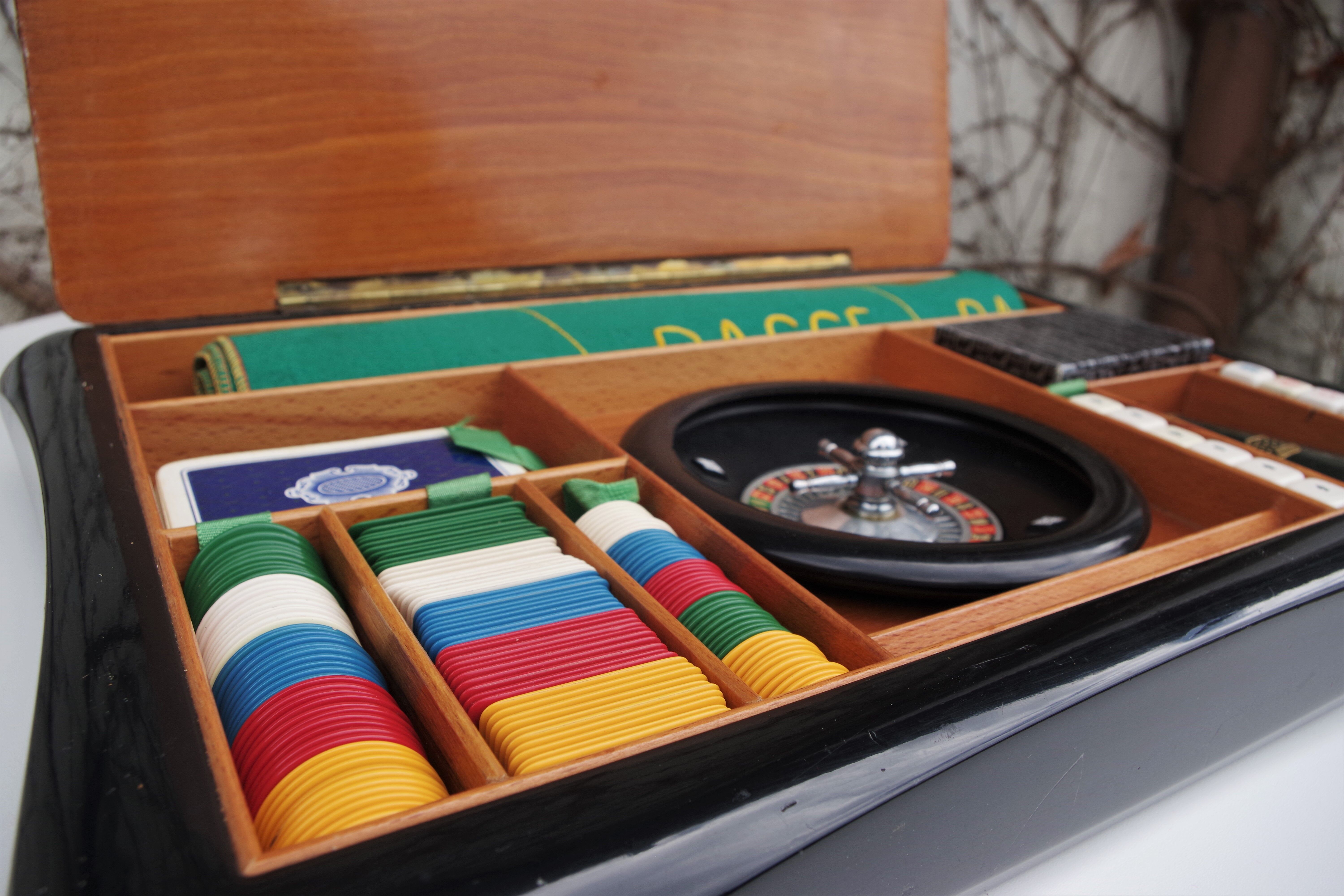Boîte de Jeu avec Roulette Représentant la Ville de Venise, 1960s