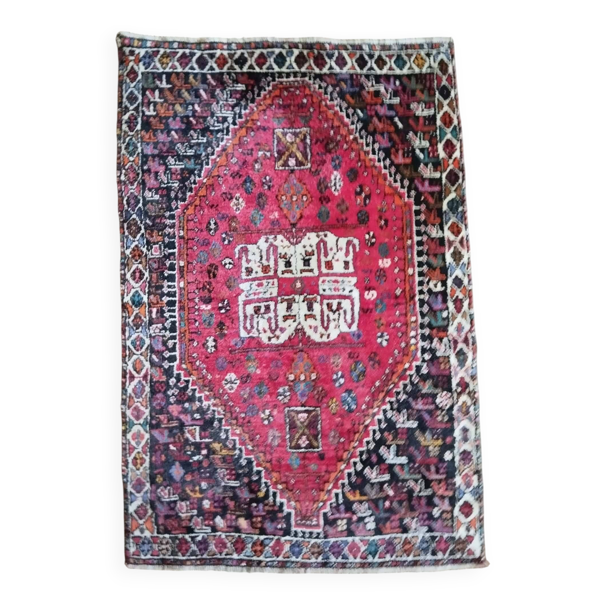 Handmade Persian Shiraz rug 168x111cm