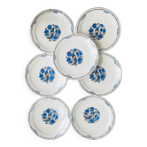 Blue bird model plates signed M Goupy 1925
