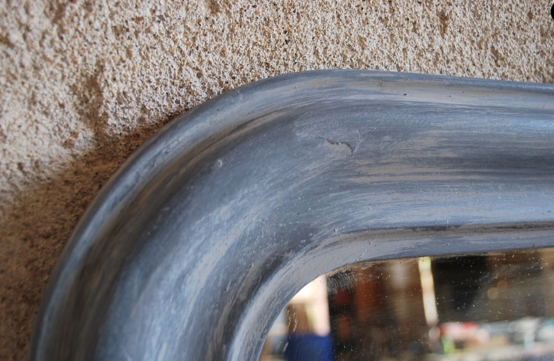 Old patinated mirror - 71x53cm