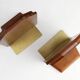 French Art Deco Bookends in Wood and Bronze, circa 1920
