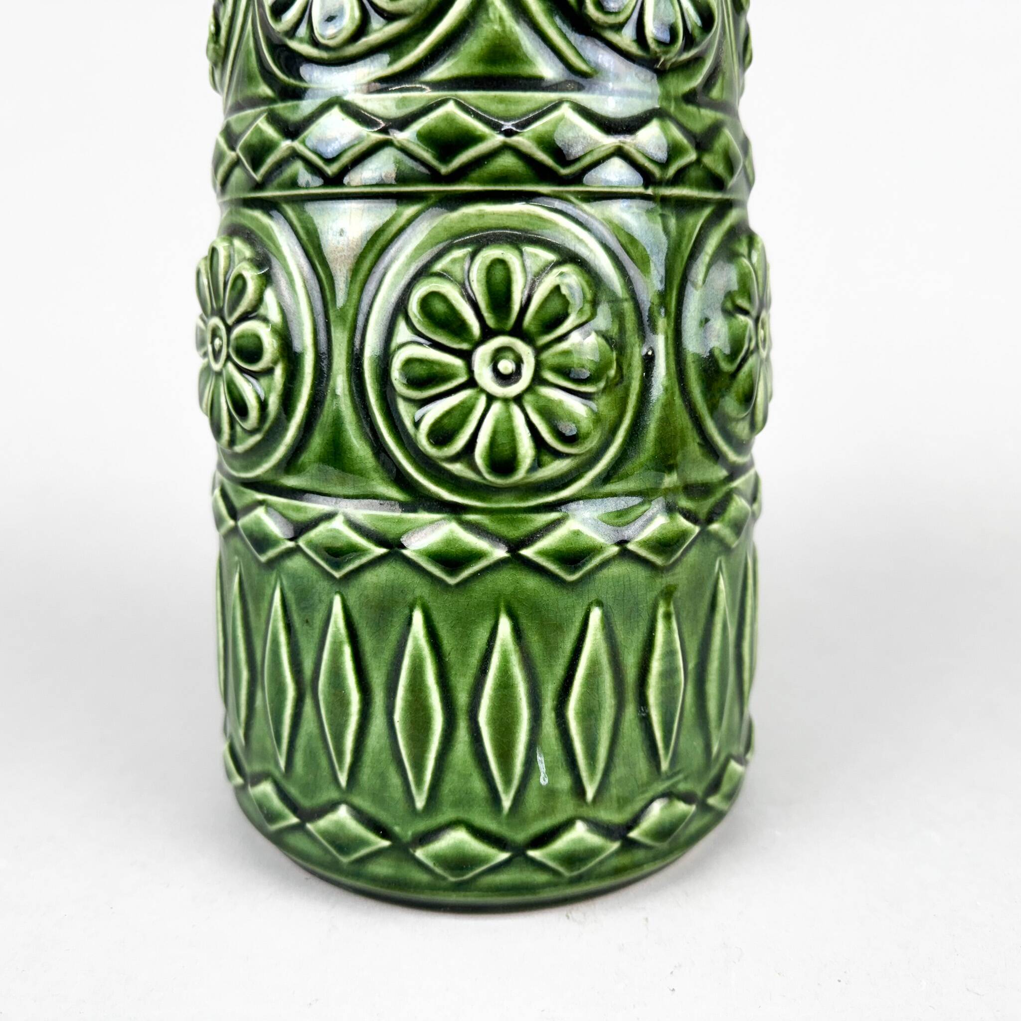 1960s German Ceramic Tall Vase by Bay Keramik