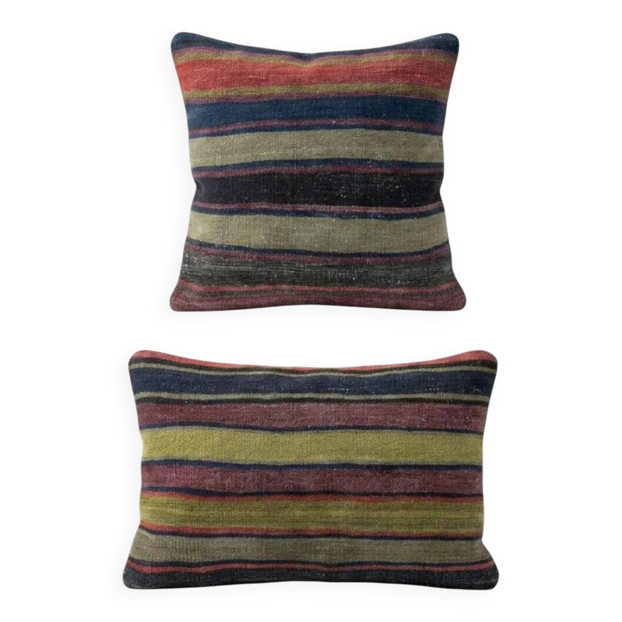 Set of 2 vintage kilim cushion covers 41x51 cm