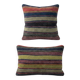 Set of 2 vintage kilim cushion covers 41x51 cm