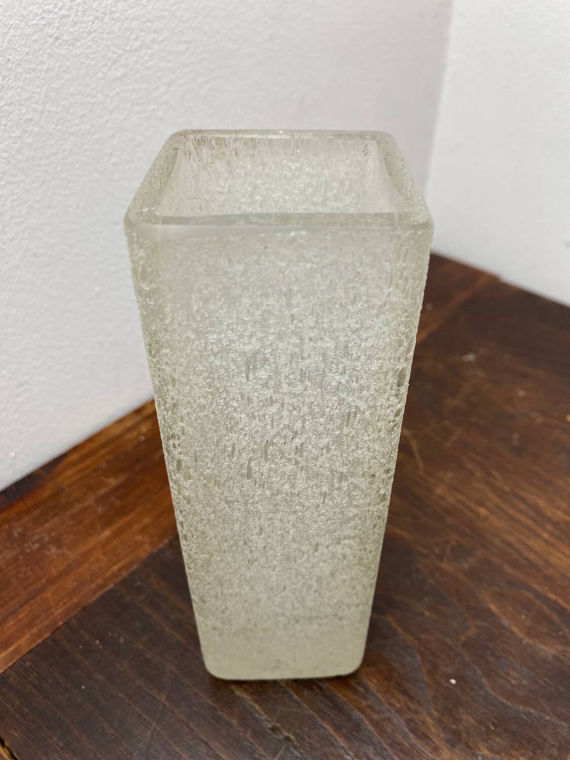 Translucent granite glass vase