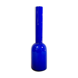 Vintage blue Murano glass vase by Vistosi, Italy, 1950s