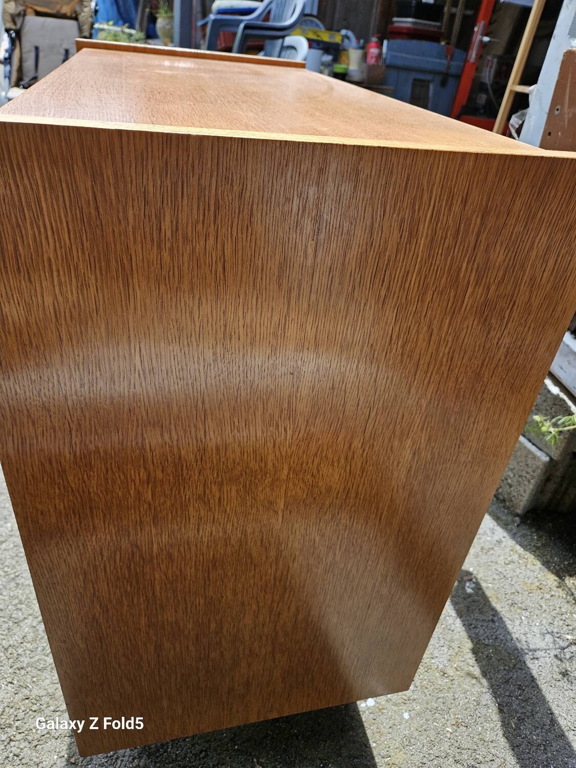 1950s compass foot chest of drawers