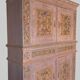 19th-century Renaissance Revival two-body cabinet: inspired by Monet's water lilies.