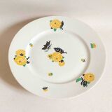 Limoges porcelain cake dish from the 1930s Diameter 23.5 cm