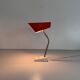 Table lamp with a red metal head, 1960, Germany