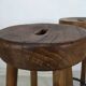 3 brutalist bar stools