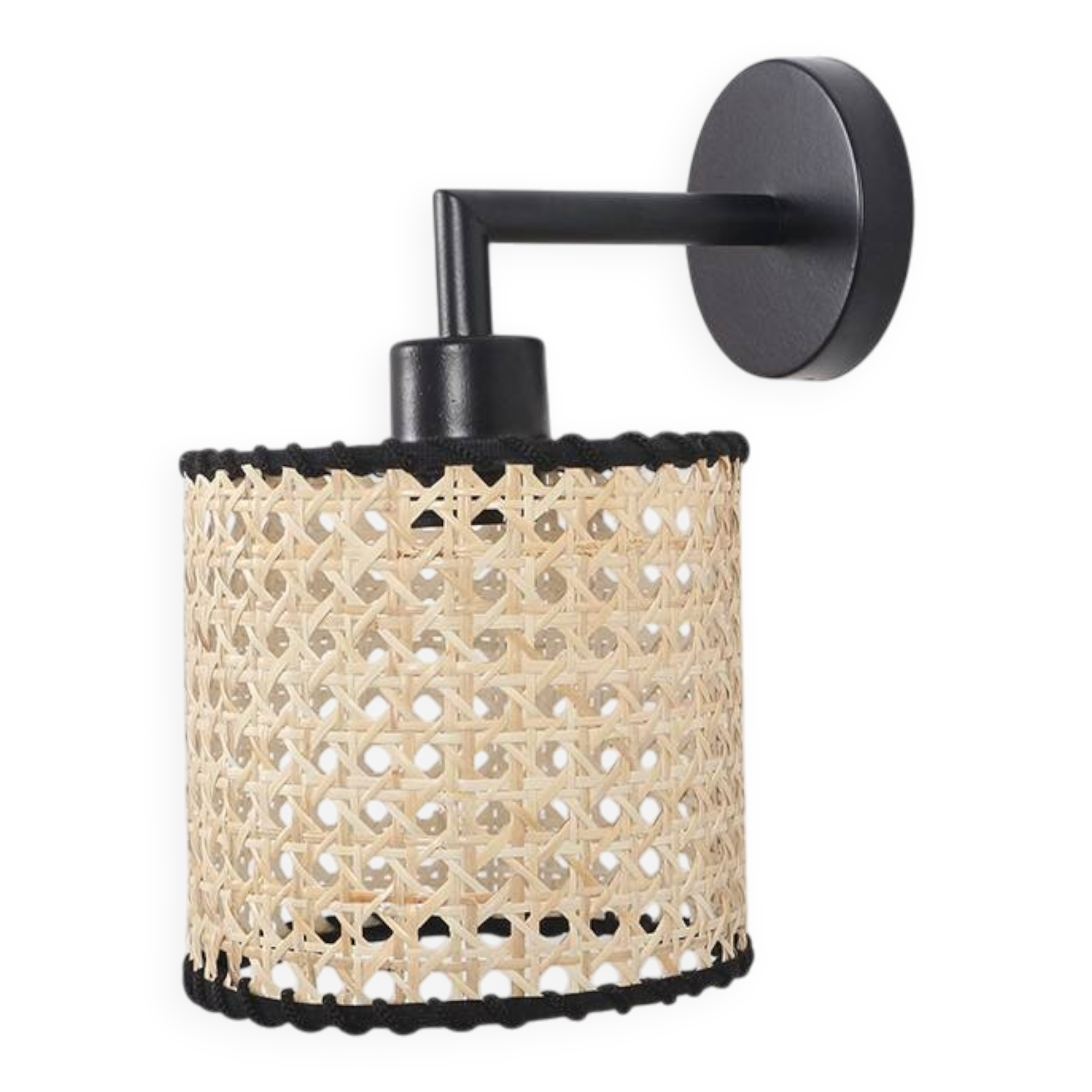 Lampe en bambou, applique murale en bambou, applique bohème