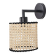 Lampe en bambou, applique murale en bambou, applique bohème