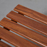 Mahogany slat bench 1960