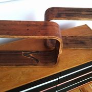 Czech Decorative Shelves attributed to Ludvik Volak , 1960s, Set of 3