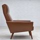 1970s, Danish highback armchair by Vejen Polstermøbelfabrik, original.