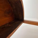 Biedermeier Demi-Lune Console Table in Cherry Wood, South Germany, 1820