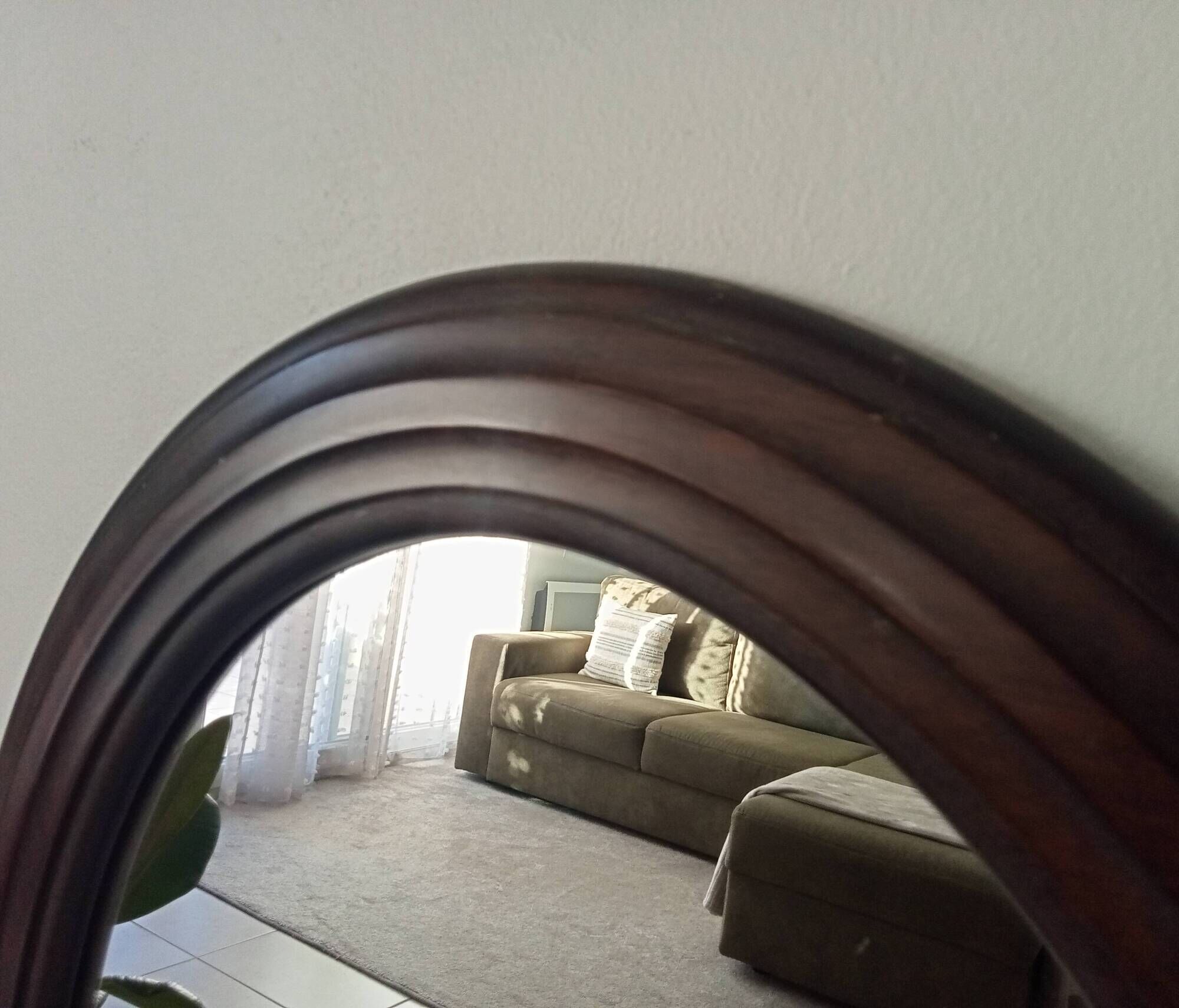 Miroir ovale vintage années 60/70 69*54 cm