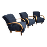 Set of Lounge Chairs by Jindrich Halabala, 1940s