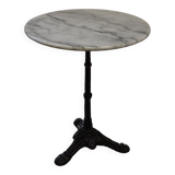 Table bistrot ronde en marbre