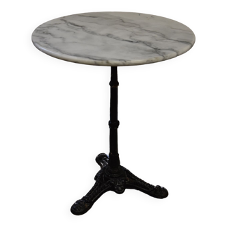 Table bistrot ronde en marbre