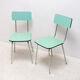 Paire de chaises café en formica de couleur tchécoslovaque, années 1960
