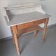 Old toilet table hairdresser with marble tray.