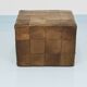 De Sede Patchwork Leather Cube Stool, Pouf, Ottoman, Switzerland, 1970s